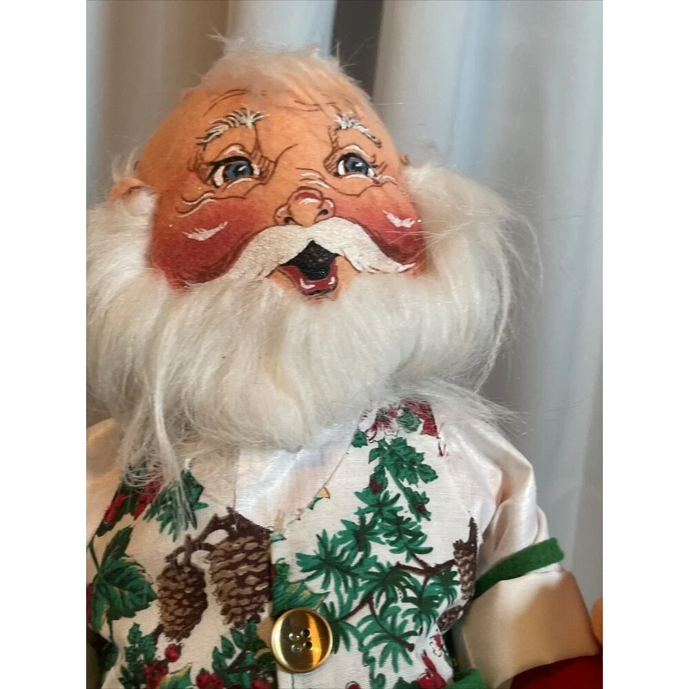 Annalee 18” Vintage 1994 Mr & Mrs Santa Clause Cardholder Bag With Orginal Tags